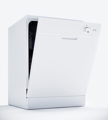 3d model of dishwasher isolated on white background
