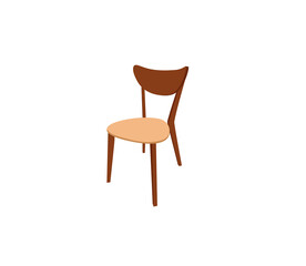 Fototapeta premium Chair vector isolated icon. Emoji illustration. Chair vector emoticon