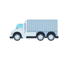 Articulated Lorry vector isolated icon. Emoji illustration. Delivery Truck vector emoticon
