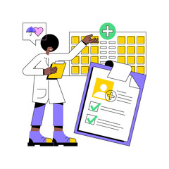 Private healthcare abstract concept vector illustration. Private medicine, healthcare insurance, paid medical services, health center, specialist consulting, clinic facility abstract metaphor.