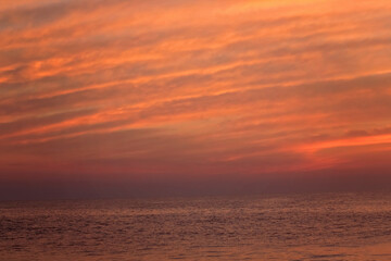Naklejka na ściany i meble sunrise over the atlantic ocean