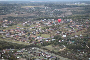 aerial view of the city