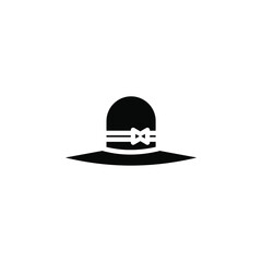 Hat, Accessory, Fashion Solid Icon Vector Illustration Logo Template. Suitable For Many Purposes.