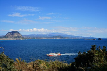 Obraz premium fine view from seaside cliff