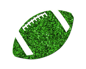 American Sports football Green Glitter Icon Logo Symbol illustration