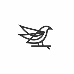 bird logo, finch bird logo vector