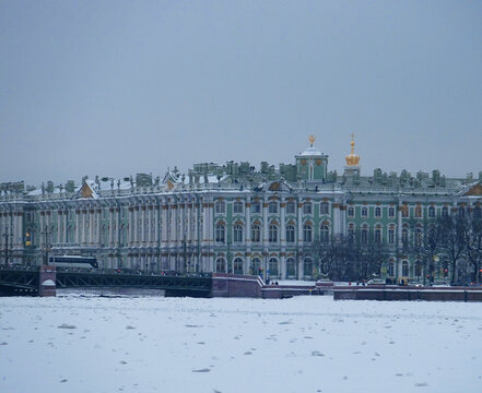 The Winter Palace in Saint Petersburg, Russia, was the official residence of the Russian monarchs.