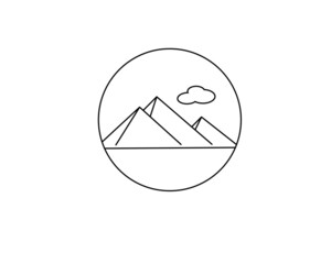 pyramid giza icon
