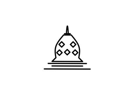recommend clip art: borobudur stupa temple icon