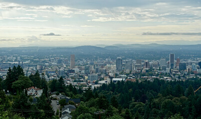 Naklejka premium Portland Skyline