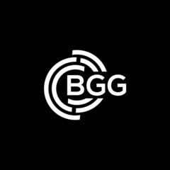 BGG letter logo design on black background. BGG creative initials letter logo concept. BGG letter design.