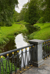 the Bridge in the Catherine Park in Pushkin