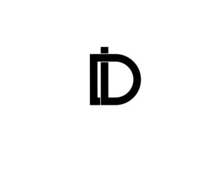 ld dl l d initial letter logo - obrazy, fototapety, plakaty