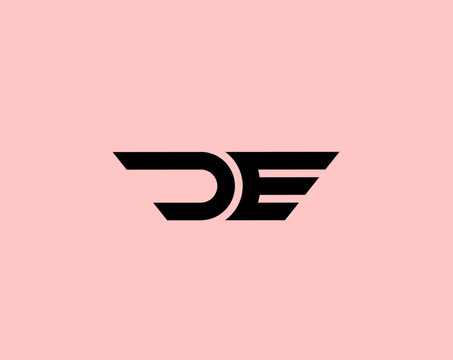 De Ed D E Initial Letter Logo