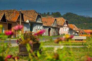 View of picturesque village in Transylvania, Romania.
