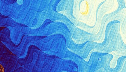 Wavy abstract futuristic background
