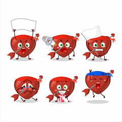 Mascot design style of cupid love arrow character as an attractive supporter