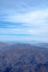 mountains and clouds