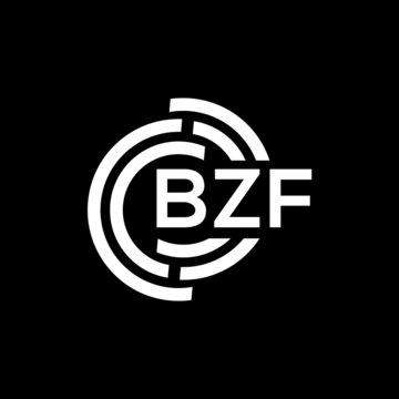bzf letter logo design on black background. bzf creative initials letter logo concept. bzf letter design.