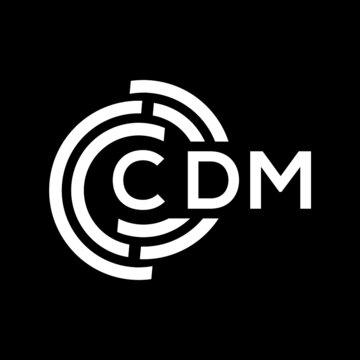 cdm letter logo design on black background. cdm creative initials letter logo concept. cdm letter design.