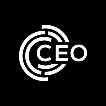 ceo letter logo design on black background. ceo creative initials letter logo concept. ceo letter design.