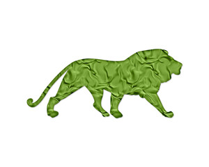 Lion Leo Animal Green Crispy Icon Logo Symbol illustration