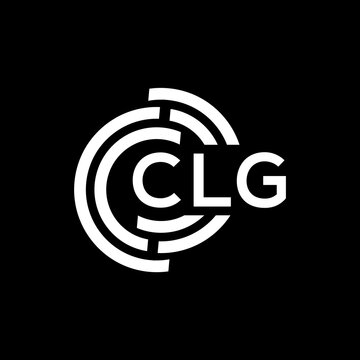 CLG letter logo design on black background. CLG creative initials letter logo concept. CLG letter design.