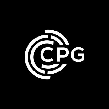 CPG letter logo design on black background. CPG creative initials letter logo concept. CPG letter design.