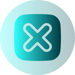 Obraz premium failed gradient icon