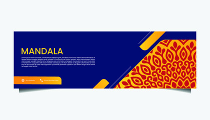 Mandala ornate background for marketing agency