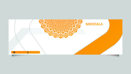 Mandala ornate background for marketing agency