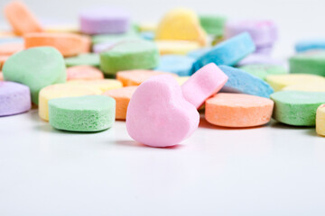 colorful valentines candies