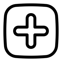 Fototapeta premium add line icon