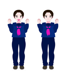 グッとするセーラー服の女学生