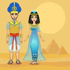 africa, ancient, animation, art, beard, cartoon, clothes, costume, couple, crown, culture, decorative, deity, design, divine, doll, drawing, dress, egypt, egyptian, ethnic, family, girl, god, goddess,