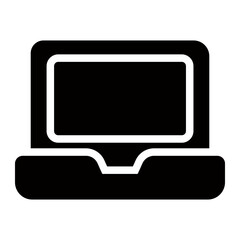 laptop glyph icon