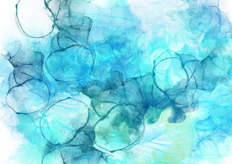 Alcohol ink liquid painting background