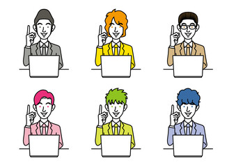 スーツ姿の男性のイラスト