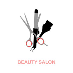 Beauty Salon flat icon. Colored element sign from beauty salon collection. Flat Beauty Salon icon sign for web design, infographics and more.