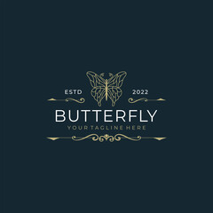 Buterfly Design vector logo template