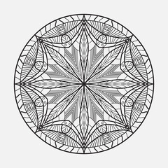 Mandalas for book. Decorative round ornaments