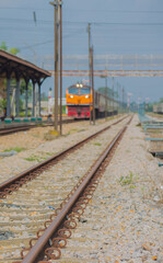 Fototapeta premium train railway railroad track for junction