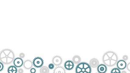 Animation of rotating gears wheels ( 4K )