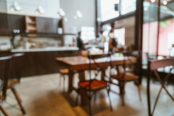 Fototapeta na wymiar abstract blur restaurant cafe and coffee shop
