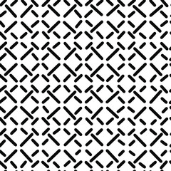 Black vector oblique dashed lines, seamless pattern. Design element for prints, backgrounds, template, web pages and textile pattern. Geometric art.