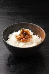 金山寺味噌とご飯