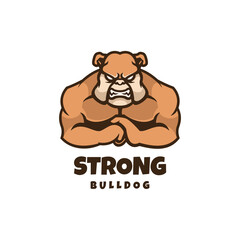 Illustration vector graphic of Strong Bulldog, good for logo design
