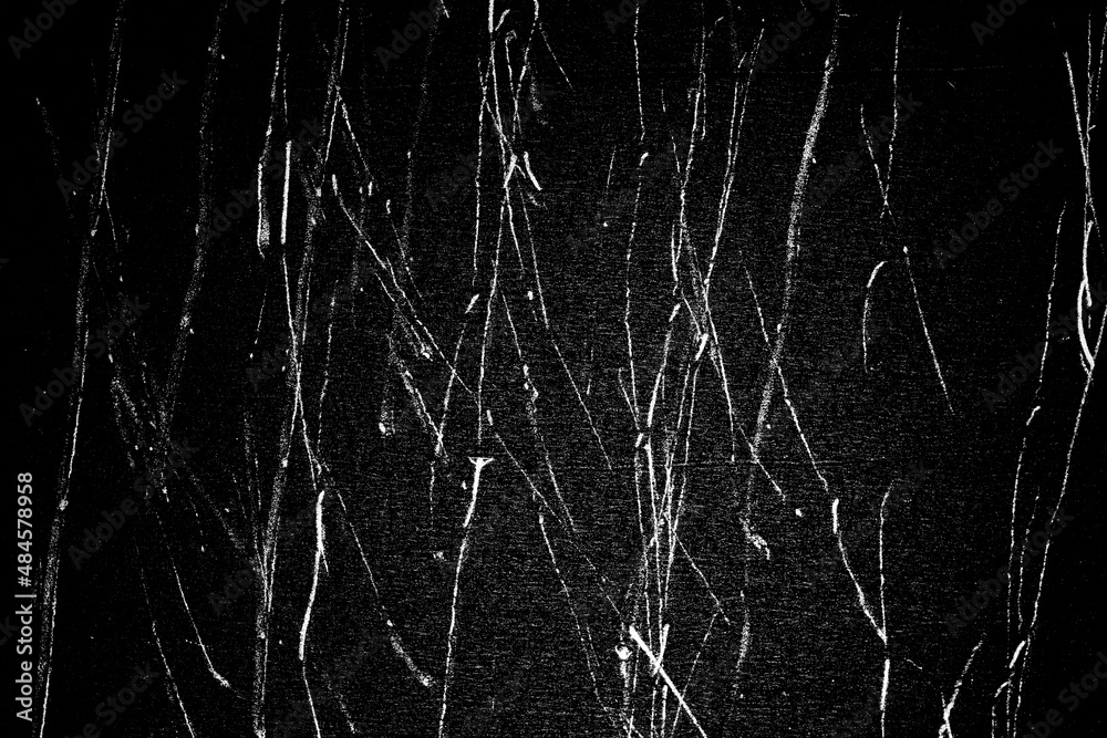 Canvas Prints white scratches isolated on black background