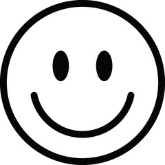 シンプルなスマイリーマークのベクターイラスト