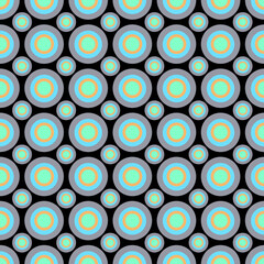 Geometric world Large and small circles Earthy neutral color palette